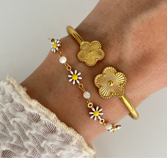 « Fleurs »Bracelet, Gold