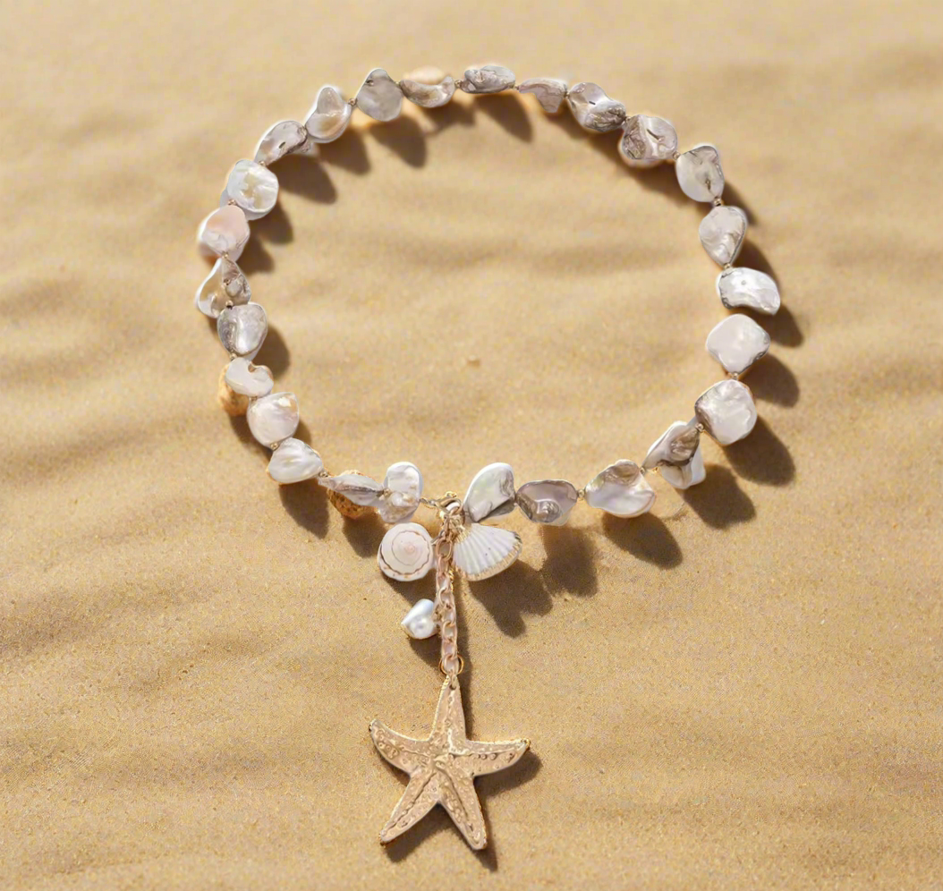 Seaside wave chocker, Beige