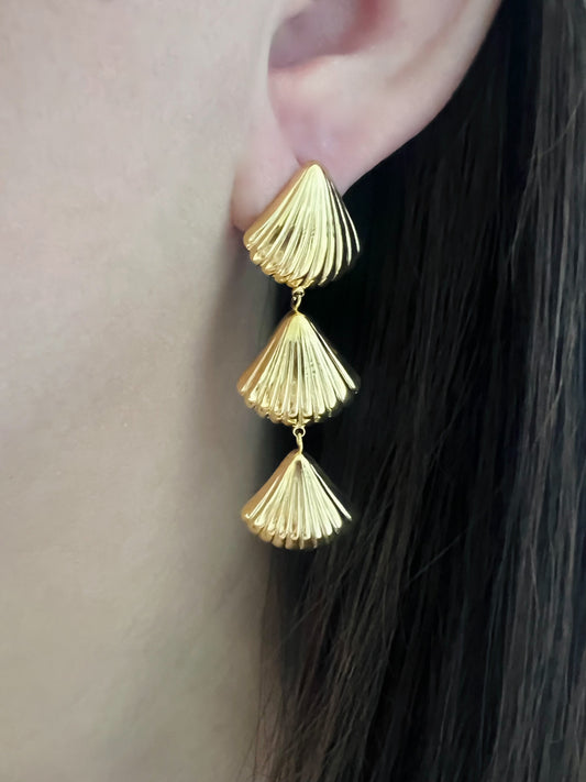Seaside Triple shells Earrings