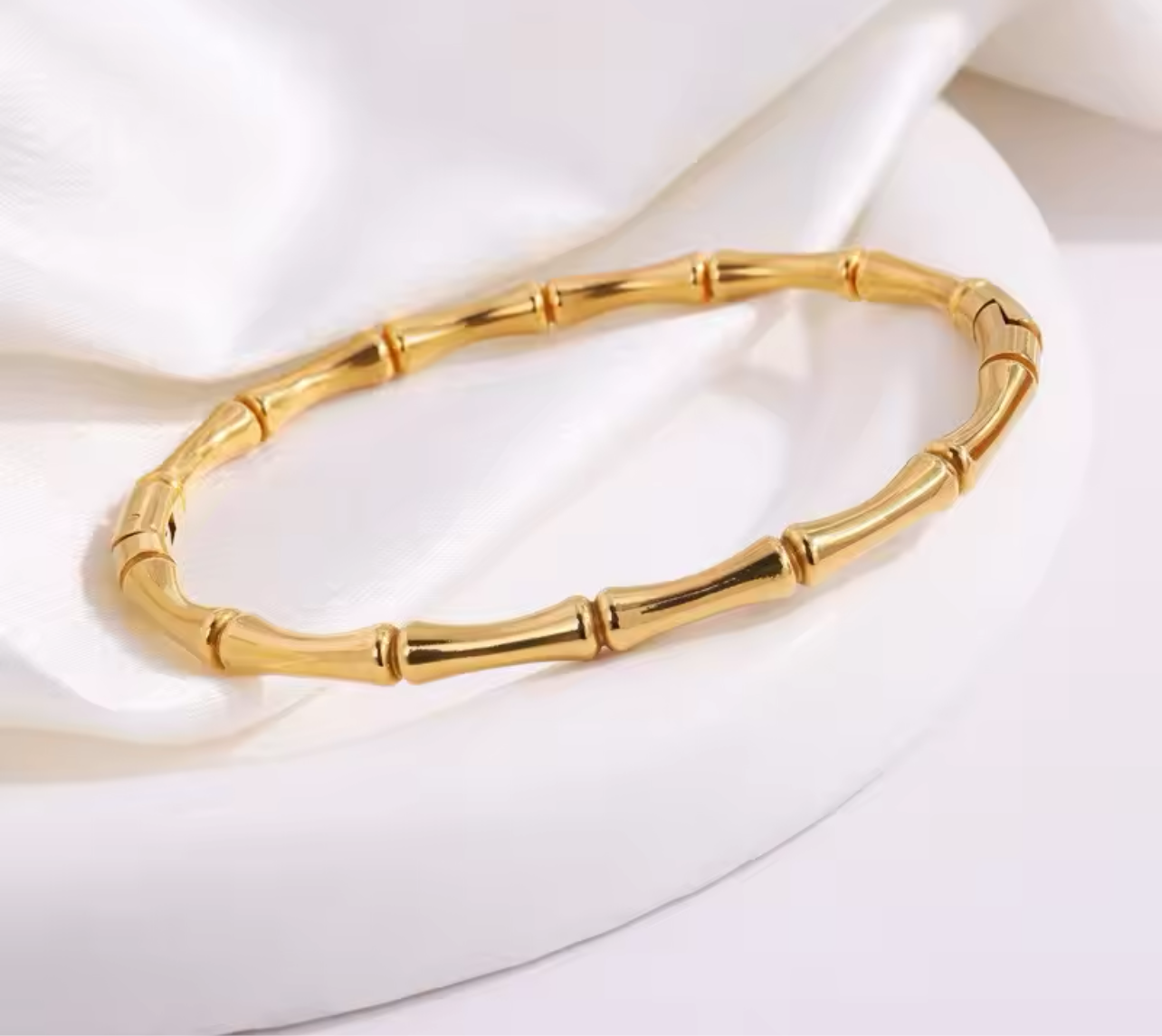 Bones Bangle, Gold
