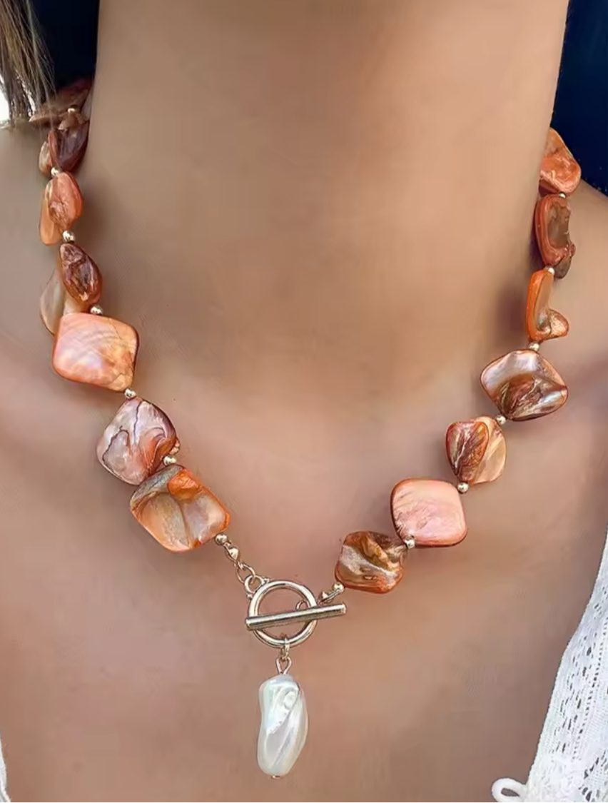 Seaside pearl chocker, Rusty